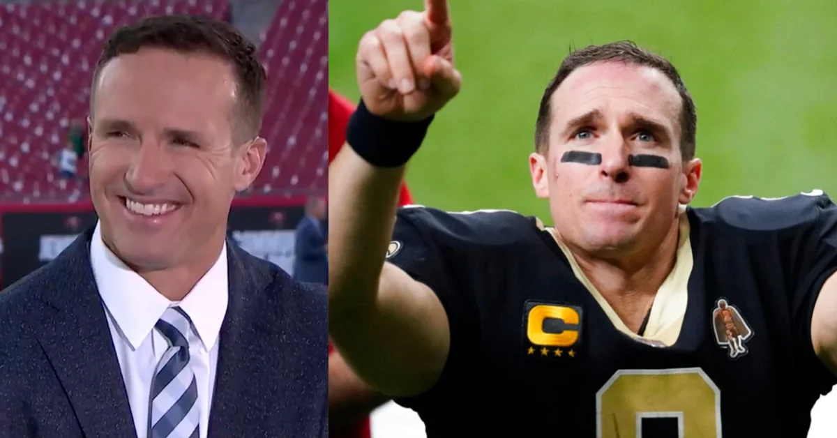 drew brees makes his nbc debut, internet amazed by his new hair